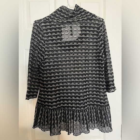 🖤 Shimmer Open Knit Blouse - Picture 6 of 7